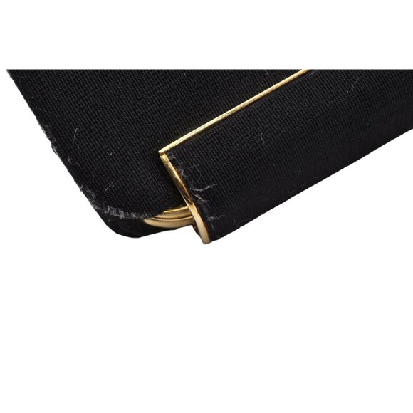 1960's Gucci mod black silk interlocking GG clutch purse - Picture 5 of 12